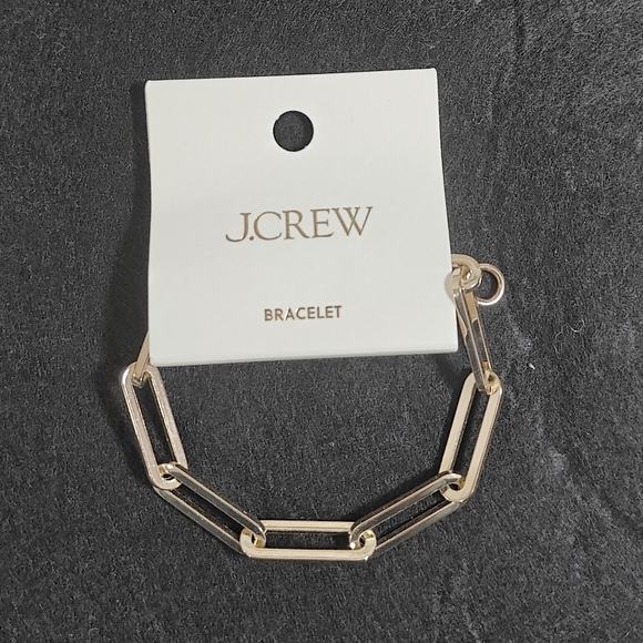 NEW Jcrew Paper-clip link bracelet (Gold) - Picture 3 of 4